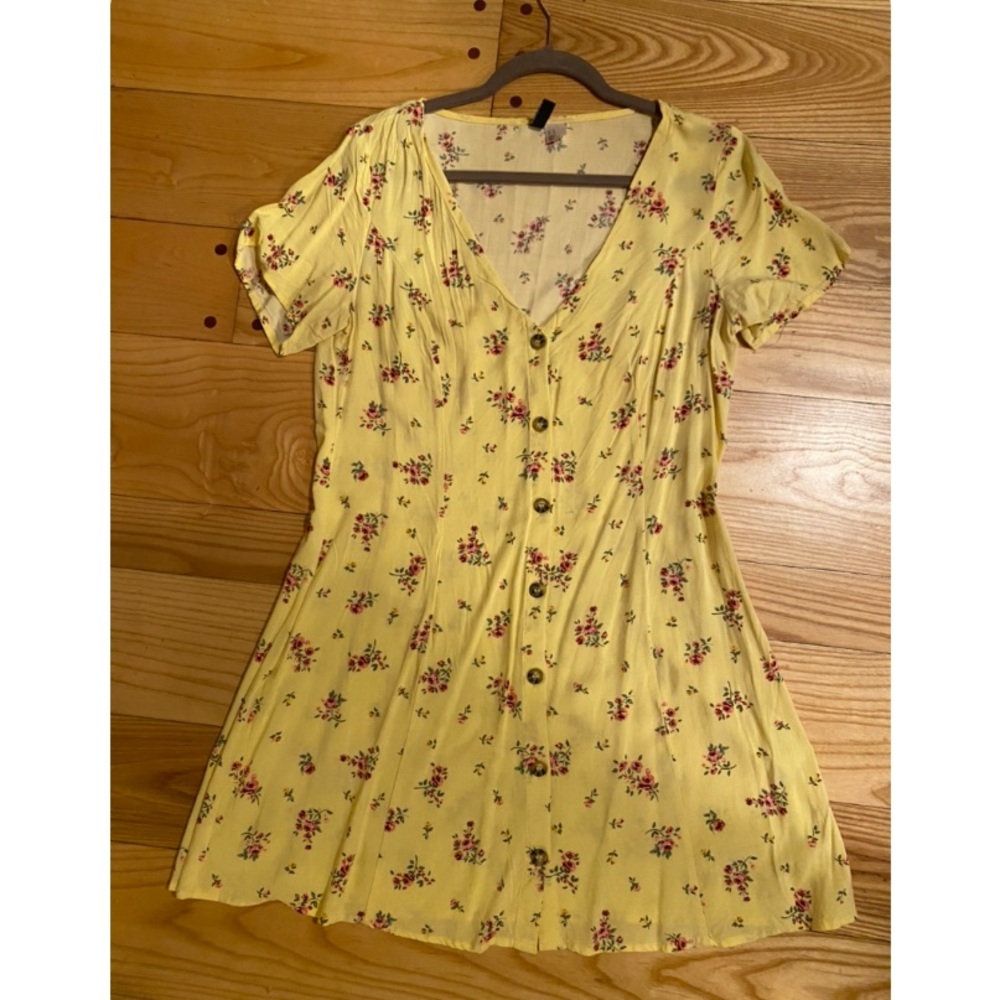 Yellow floral sundress